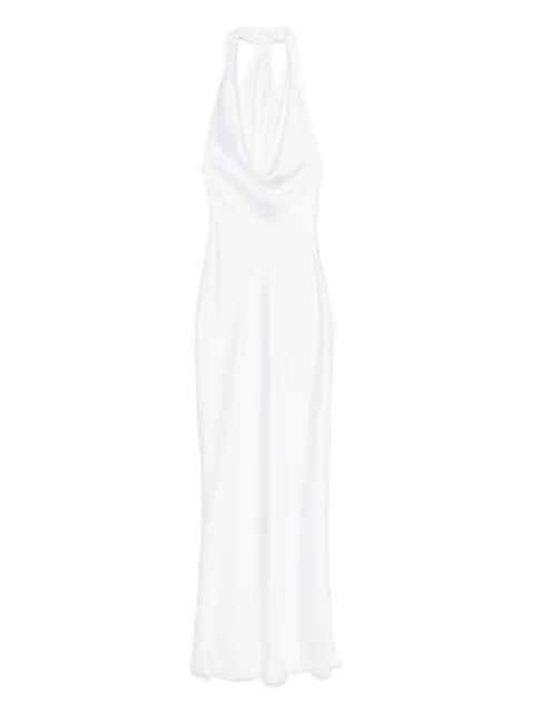 Norma Kamali halter drape gown 