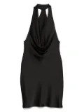 Norma Kamali halter drape mini dress - Black