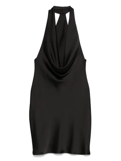 Norma Kamali halter drape mini dress