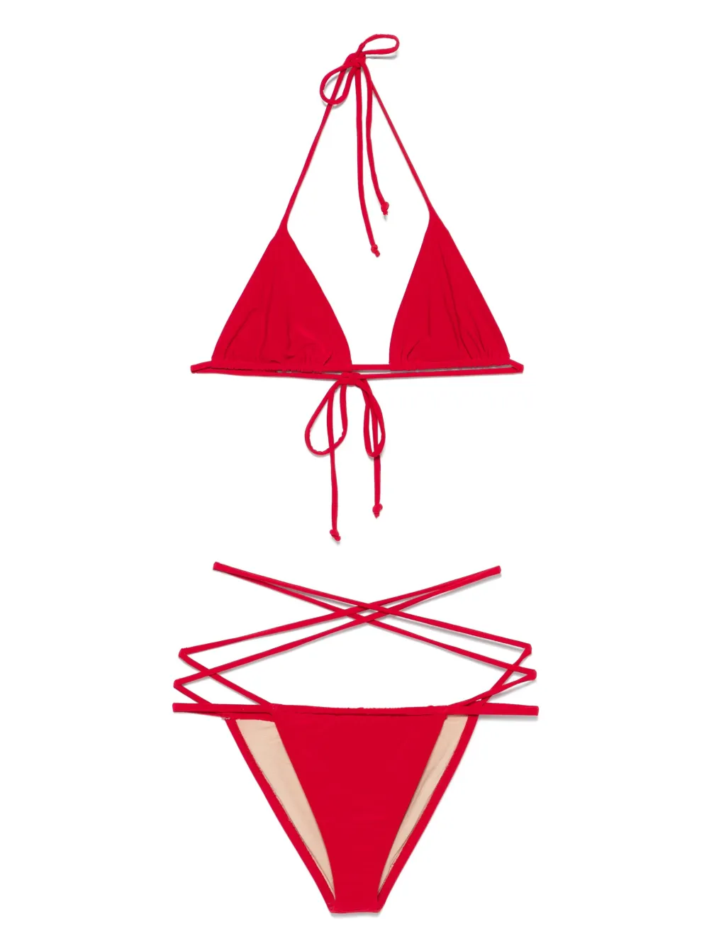 Shop Norma Kamali Criss-cross Bikini