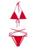 Norma Kamali criss-cross bikini - Red