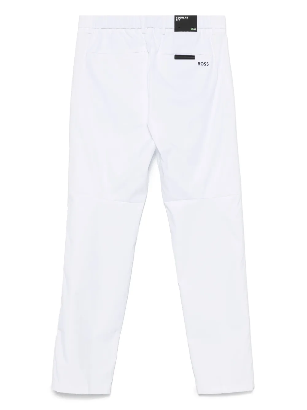 BOSS Broek met logoprint - Wit