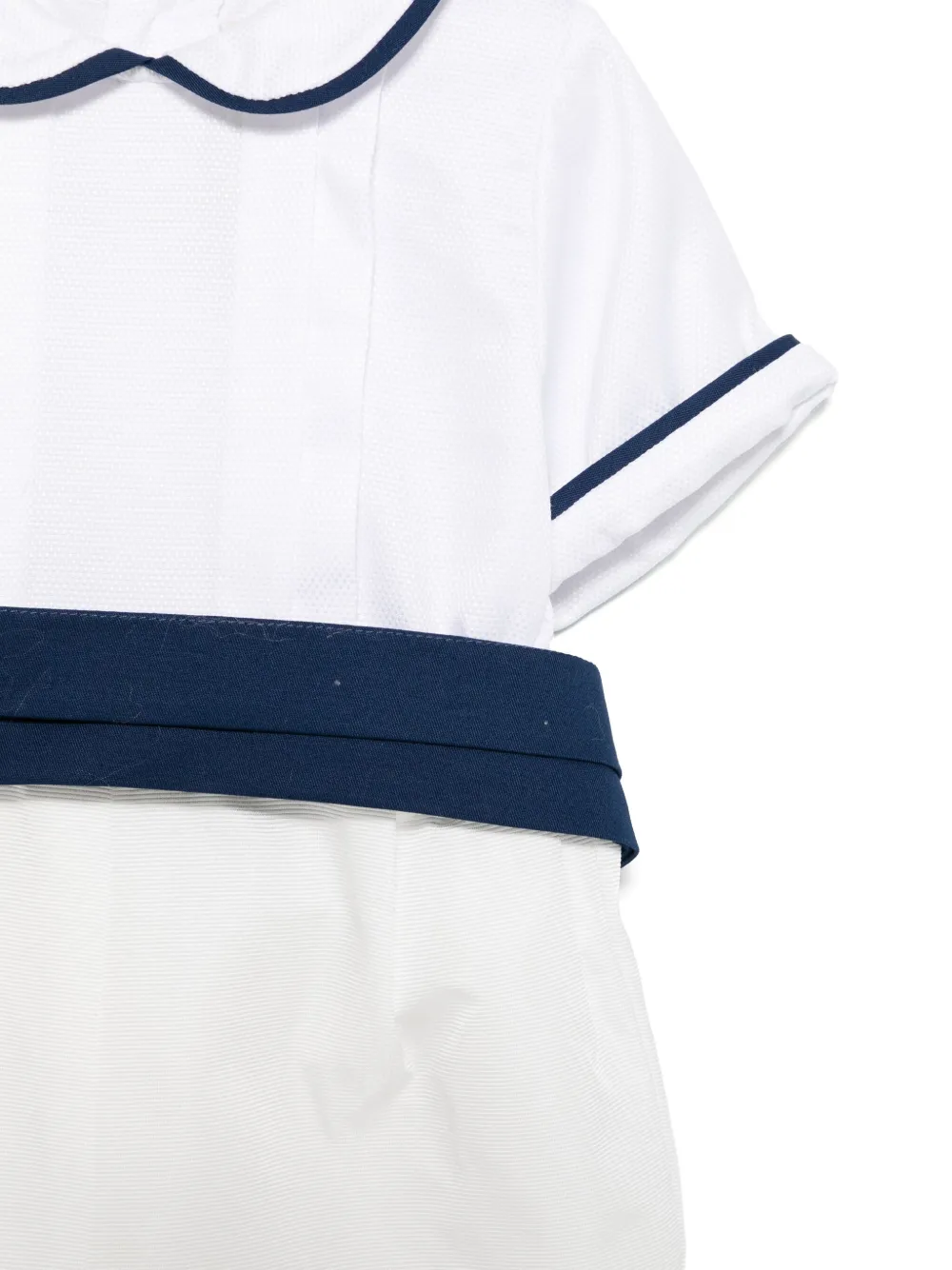 La Stupenderia Romper met textuur WHITE