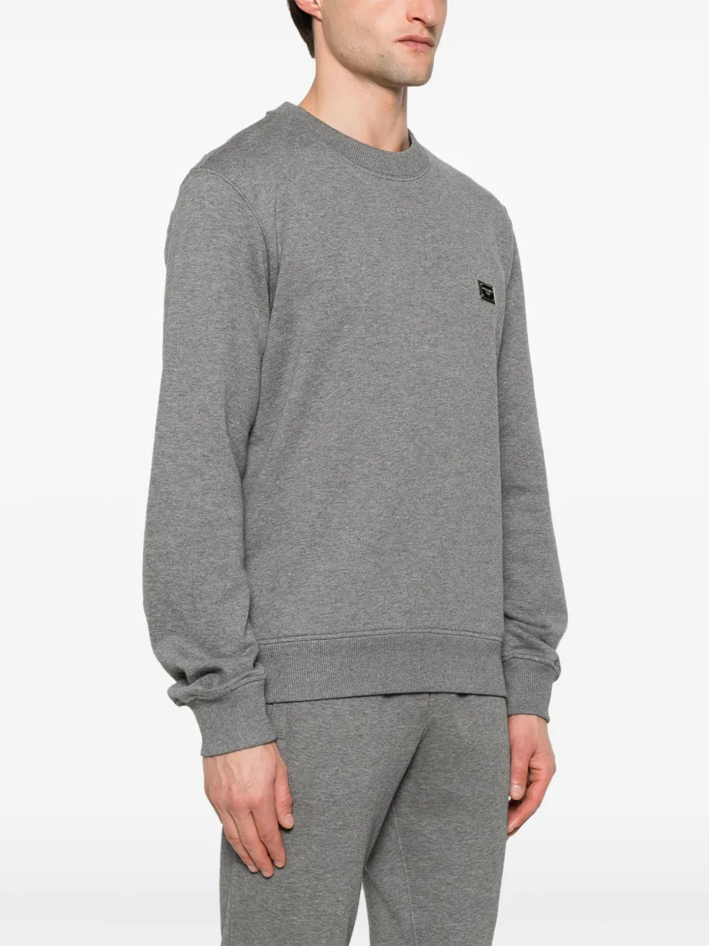 Dolce & Gabbana Sweater met logoplakkaat Grijs