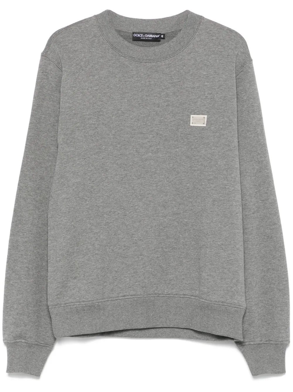 Dolce & Gabbana Sweater met logoplakkaat Grijs