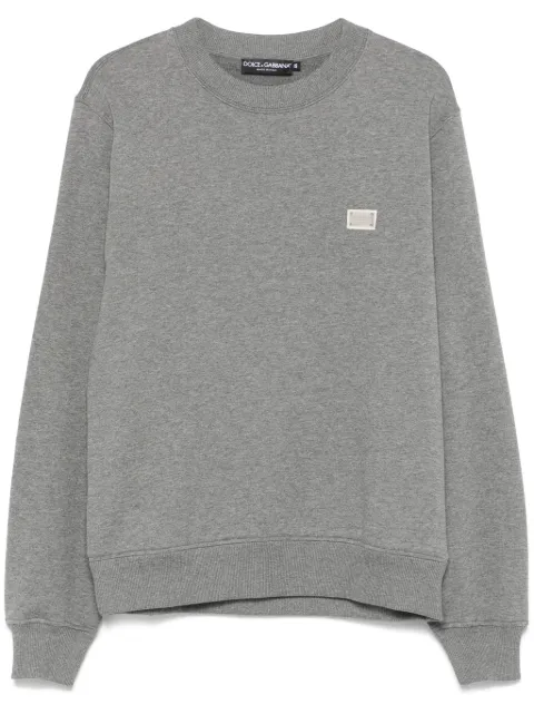 Dolce & Gabbana logo-plaque cotton sweatshirt