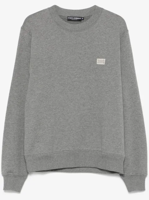 Dolce & Gabbana sudadera con placa del logo