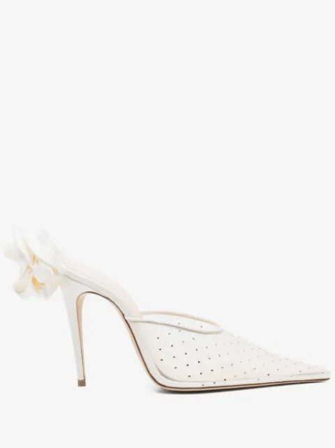 Magda Butrym 105mm flower-embellished mules