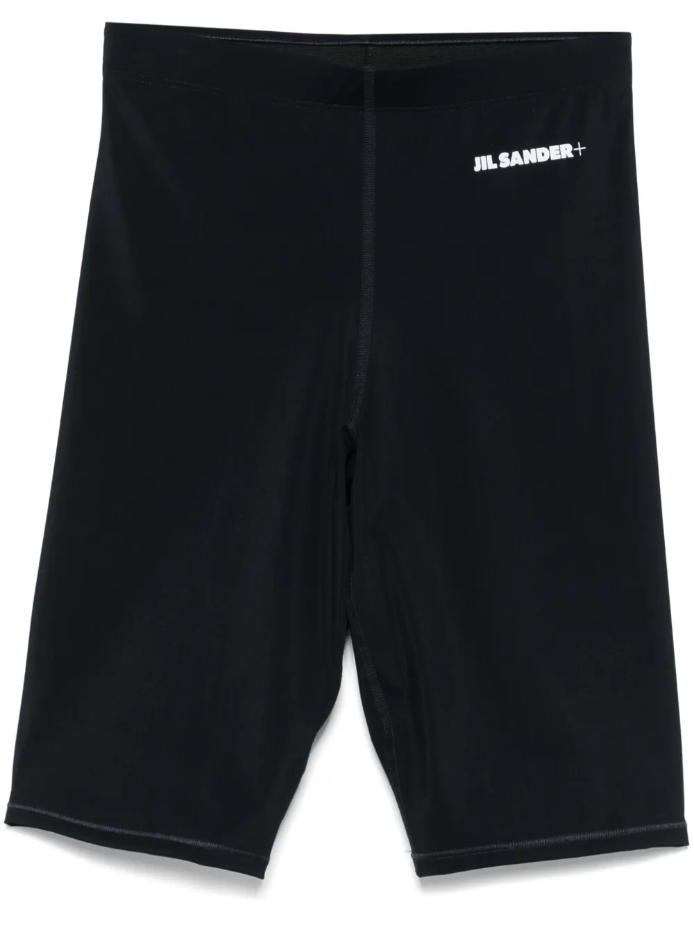JIL SANDER+ logo-print biker shorts - Blue