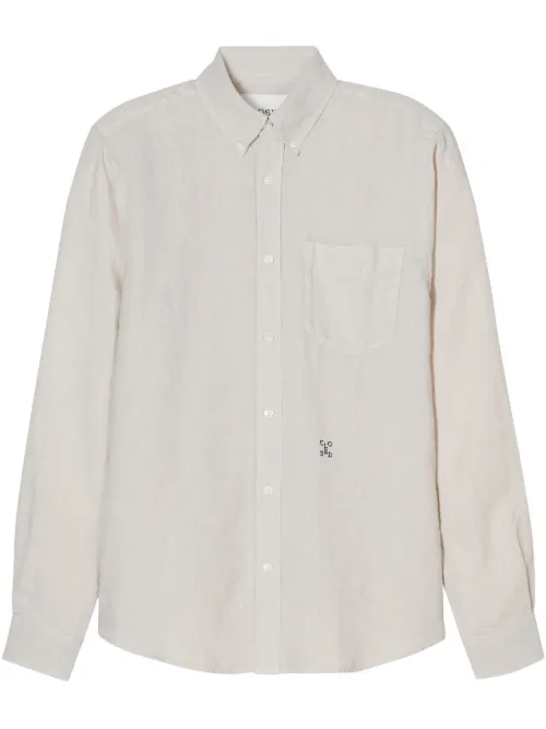 Chemise boutonnée à logo brodé - Closed - Modalova