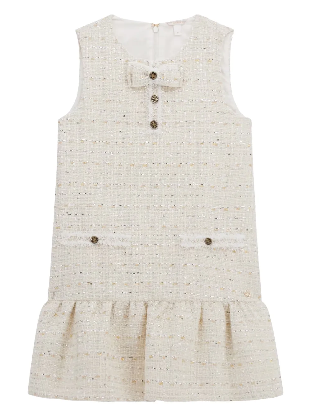 Guess kids Tweed jurk Beige