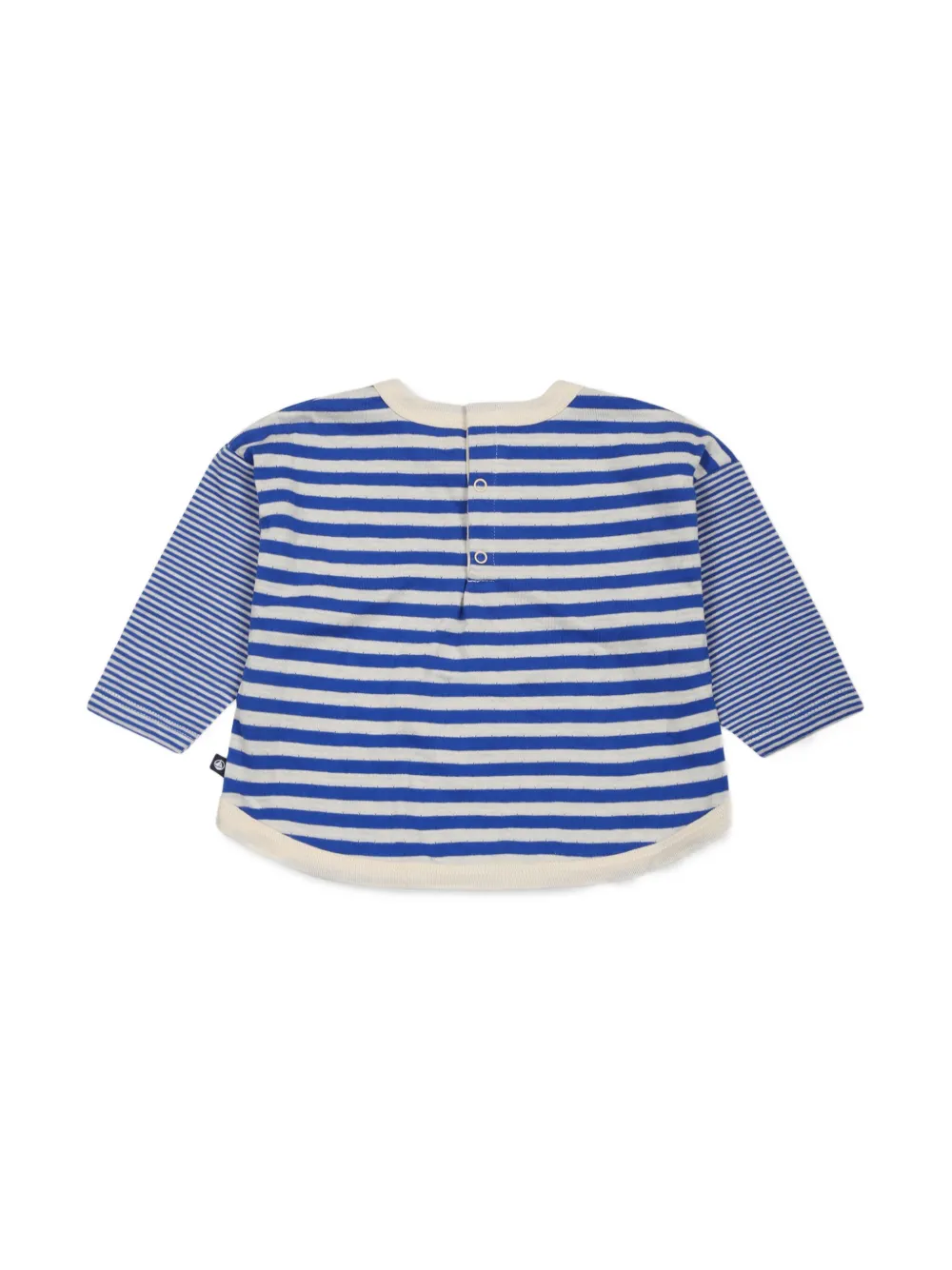 Petit Bateau Gestreept katoenen T-shirt - Blauw