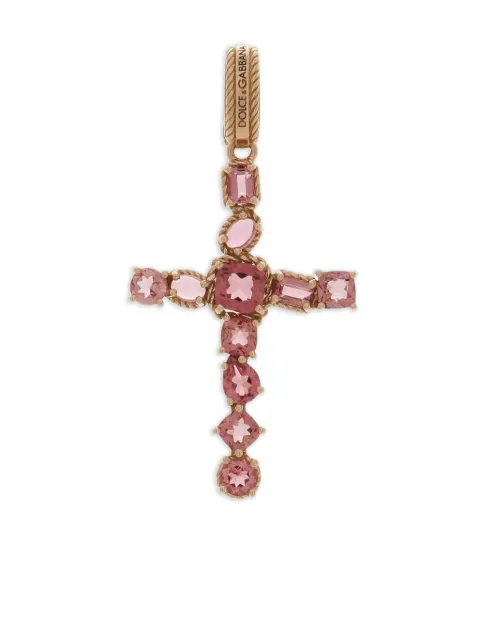 Dolce & Gabbana 18K red gold Charm Kids tourmaline pendant