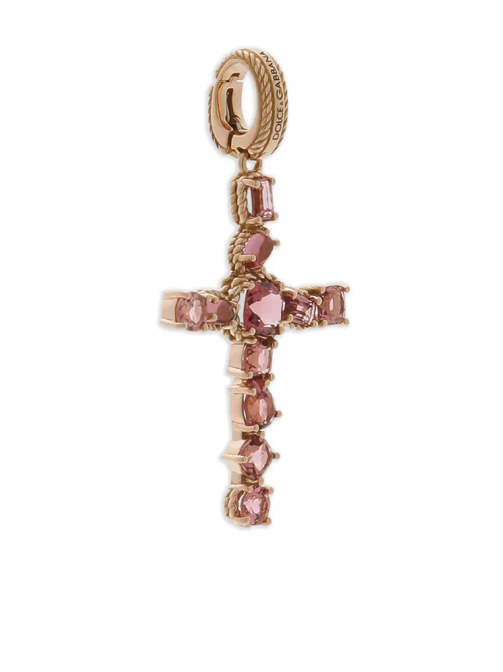 18K red gold Charm Kids tourmaline pendant
