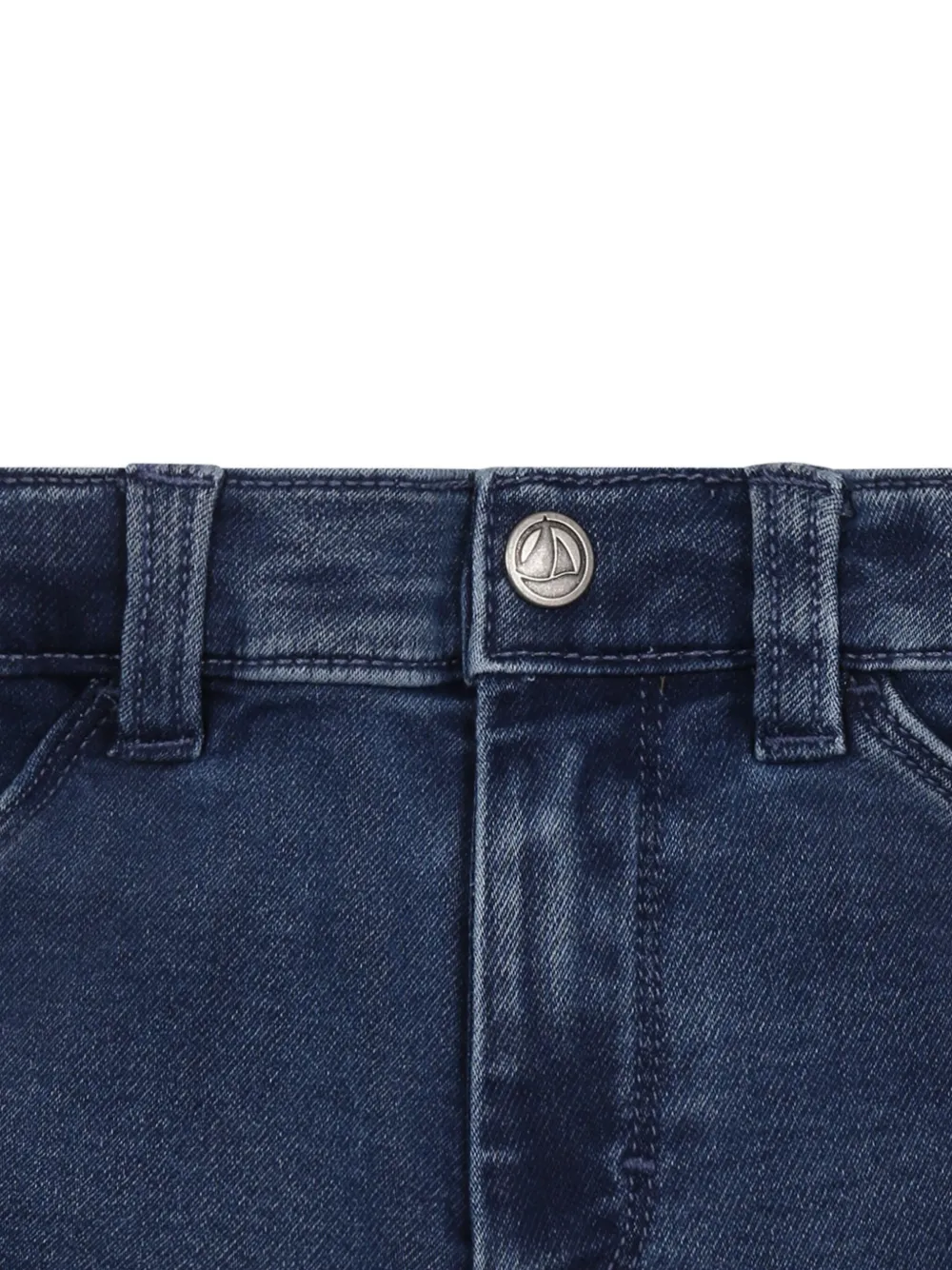 Petit Bateau Jeans met toelopende pijpen Blauw