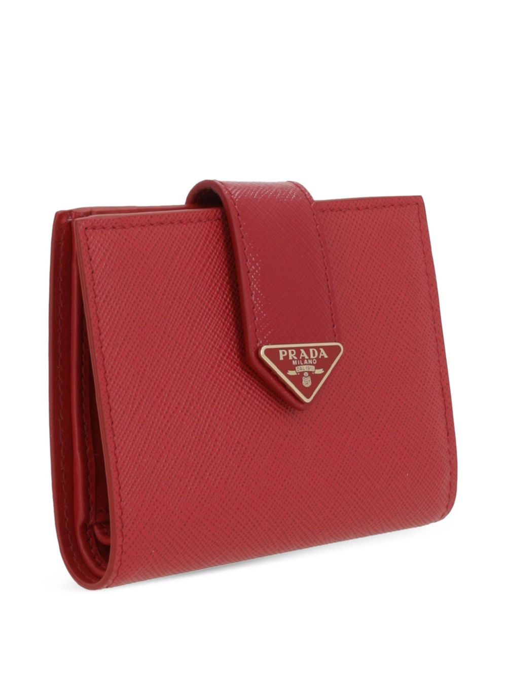 Prada Portemonnee met logo - Rood