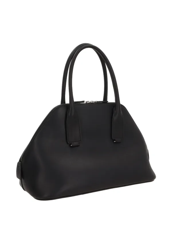 The Row Medium Devon Shoulder Bag | Black | FARFETCH