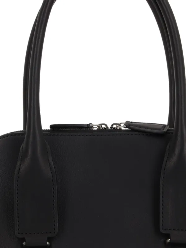 【関税&送料込】The Row Devon Medium Handbag In Smooth Leath Devon Medium leather tote bag in black - The Row | Mytheresa