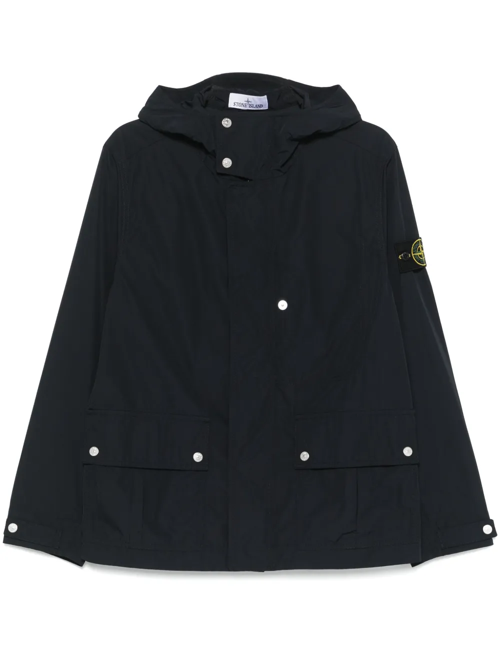 Stone Island Jack met Compass-logopatch Blauw