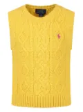 POLO RALPH LAUREN KIDS Polo Pony-motif vest - Yellow