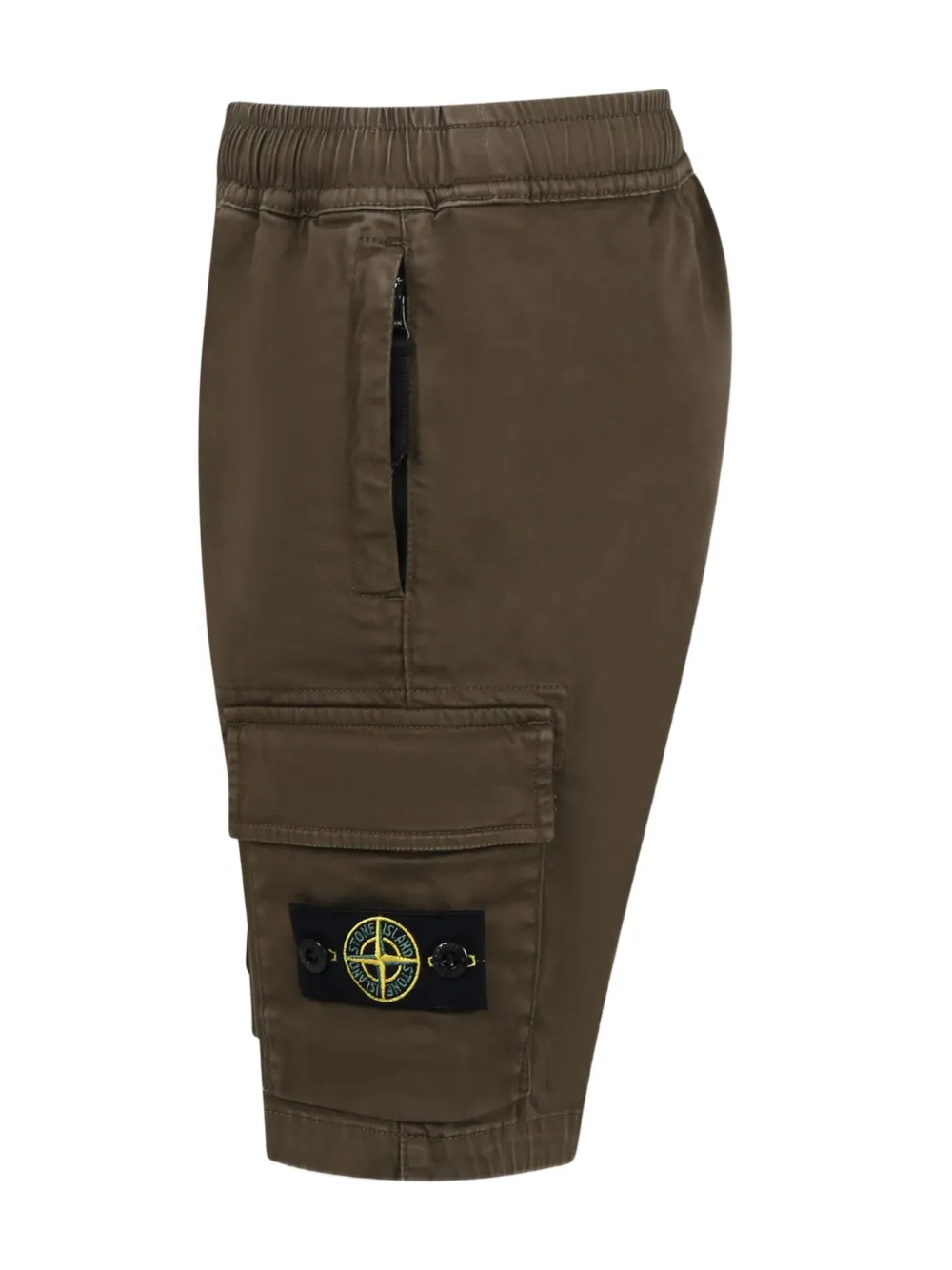 Stone Island Junior Shorts van biologisch katoen Groen