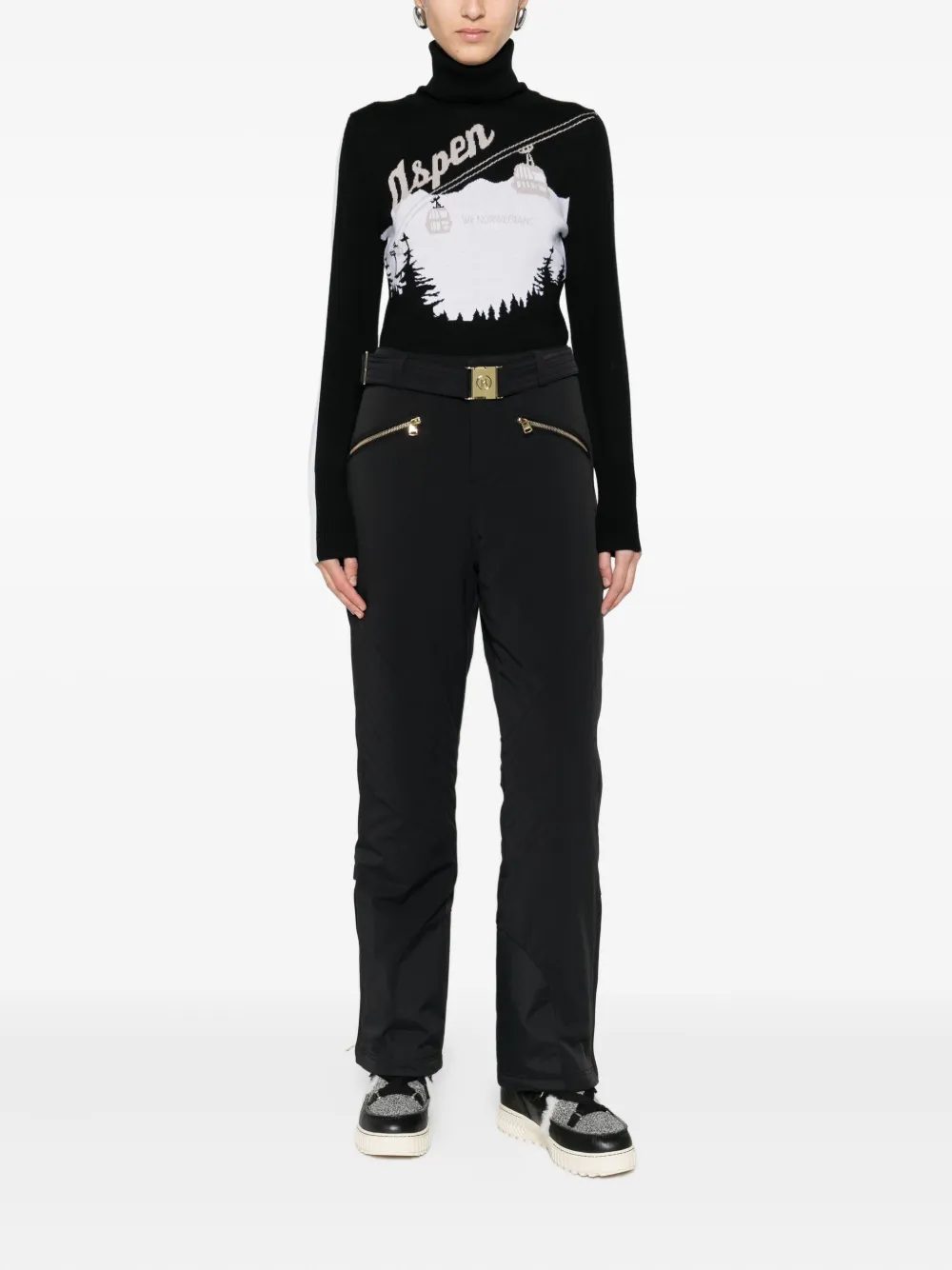 We Norwegians Roll-neck Top In Black