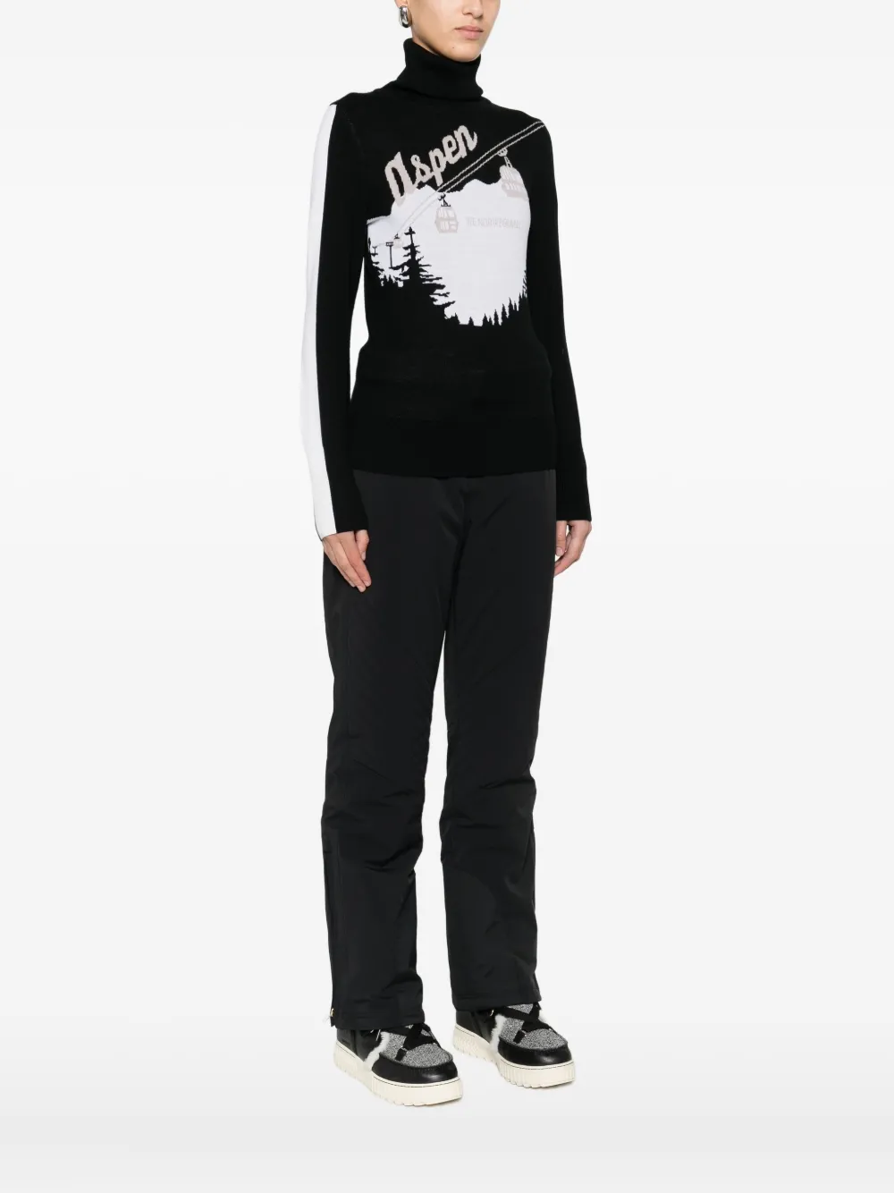 We Norwegians Roll-neck Top In Black
