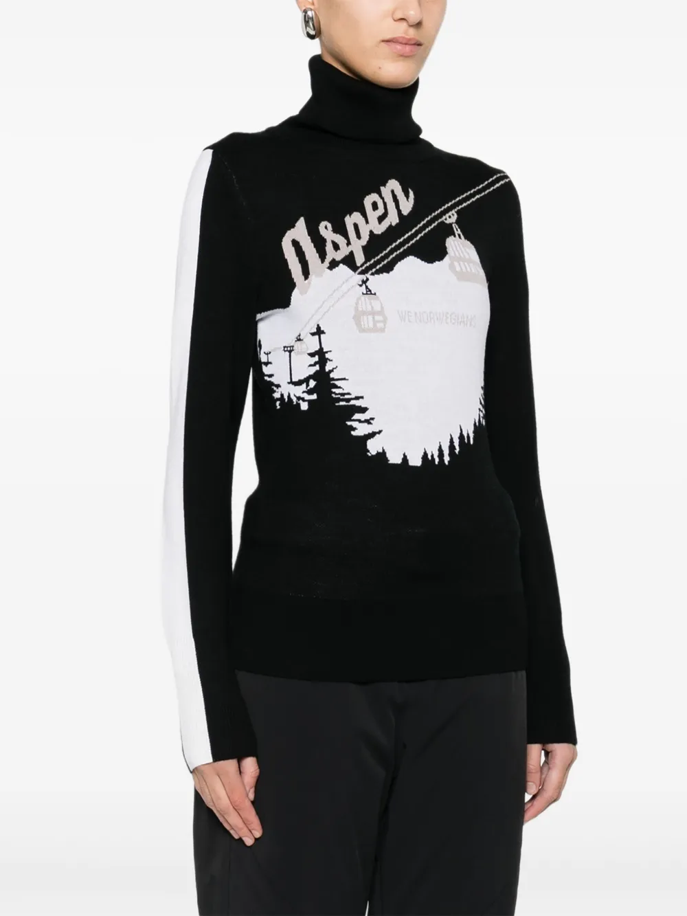 We Norwegians Top met col Zwart