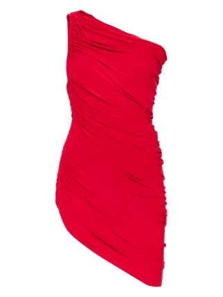 strapless open back dress CONVERTIBLE MIDCALF – Tiger Red – Norma Kamali main image 1
