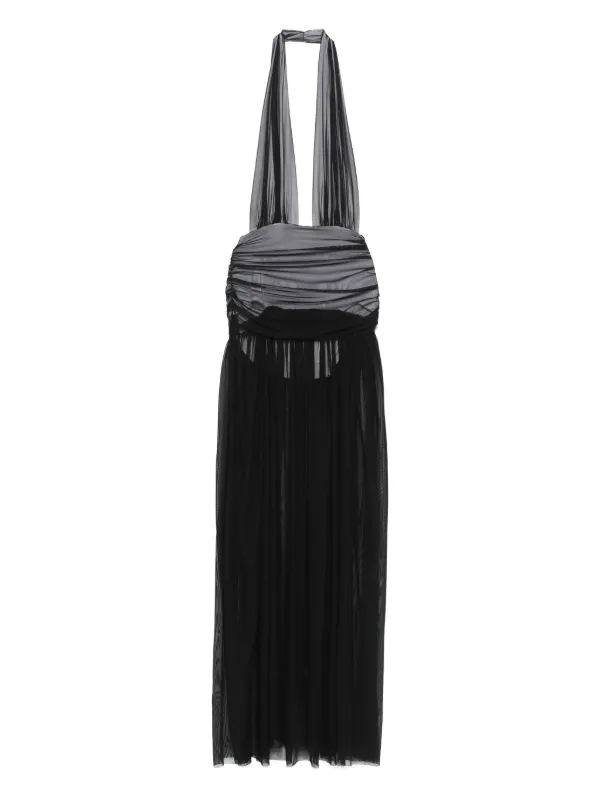 norma kamali shirred midi dress Norma Kamali Dresses Black
