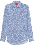 HUGO printed cotton shirt - Blue