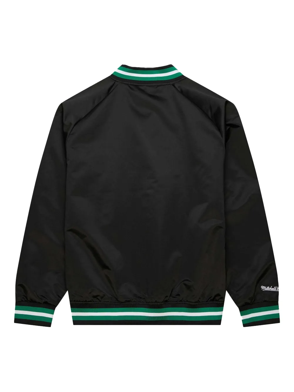 Mitchell & Ness NBA Celtics Vintage Logo "Black" lightweight satin jacket | Lightweight Jackets | Image 2