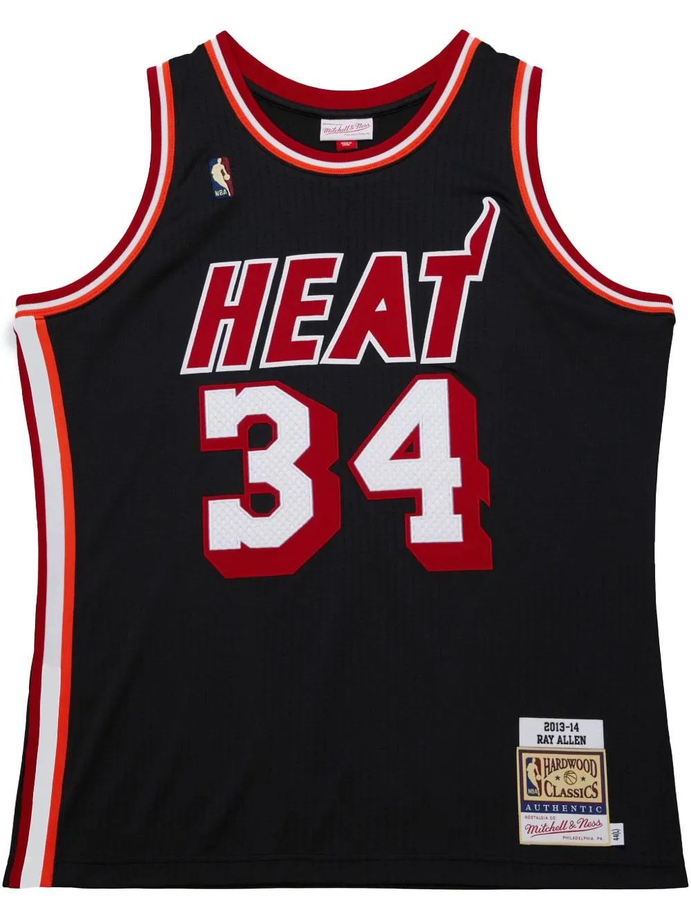 Mitchell & Ness Top Hardwood Classics Authentic "NBA Miami Heat 2013-14 Ray Allen" - Nero