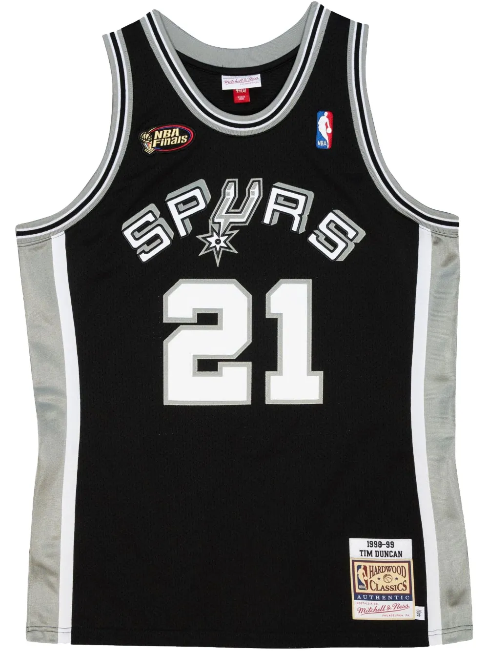 Mitchell & Ness maillot Authentic 'NBA San Antonio Spurs 02 Tim Duncan' | noir | Image 1