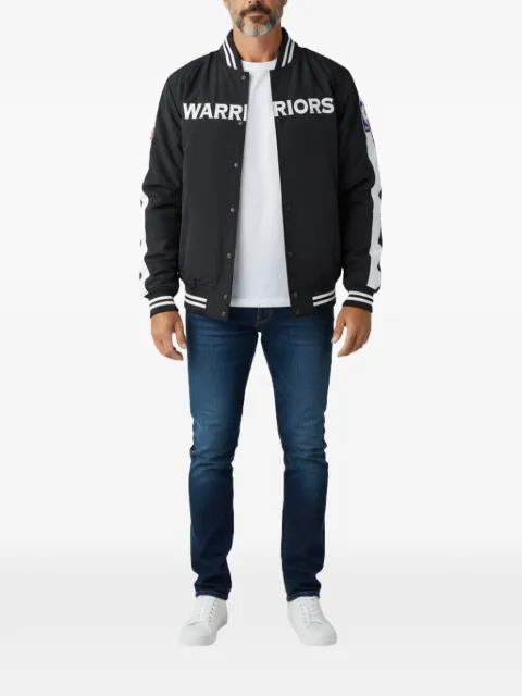 Mitchell & Ness NBA Golden State Warriors band-collar jacket