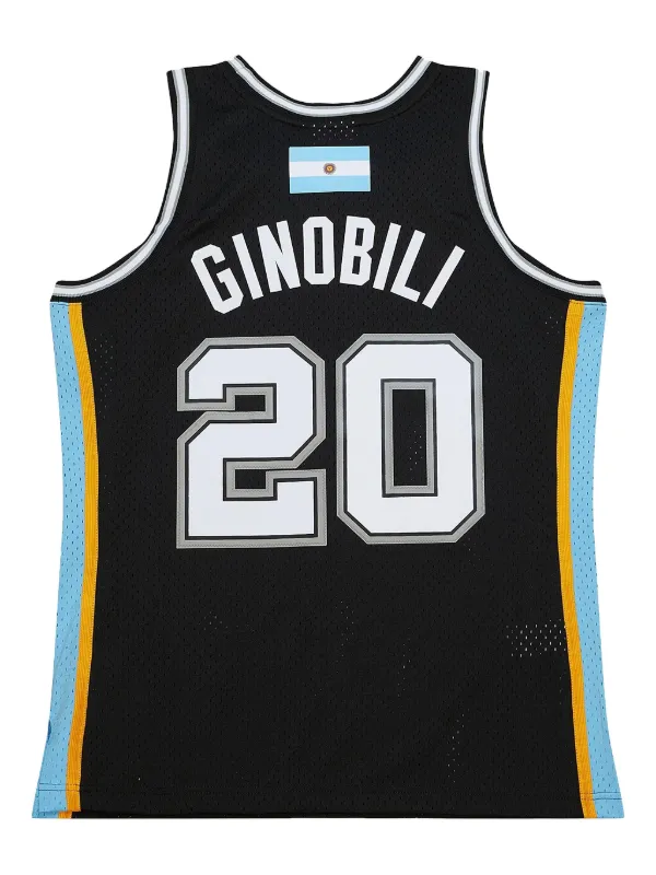 Mitchell Ness Camiseta Number Retirement Manu Ginobili 2002 En
