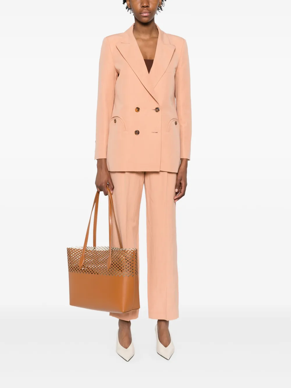 Blazé Milano straight-leg trousers - Roze