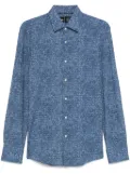 BOSS mélange-effect shirt - Blue