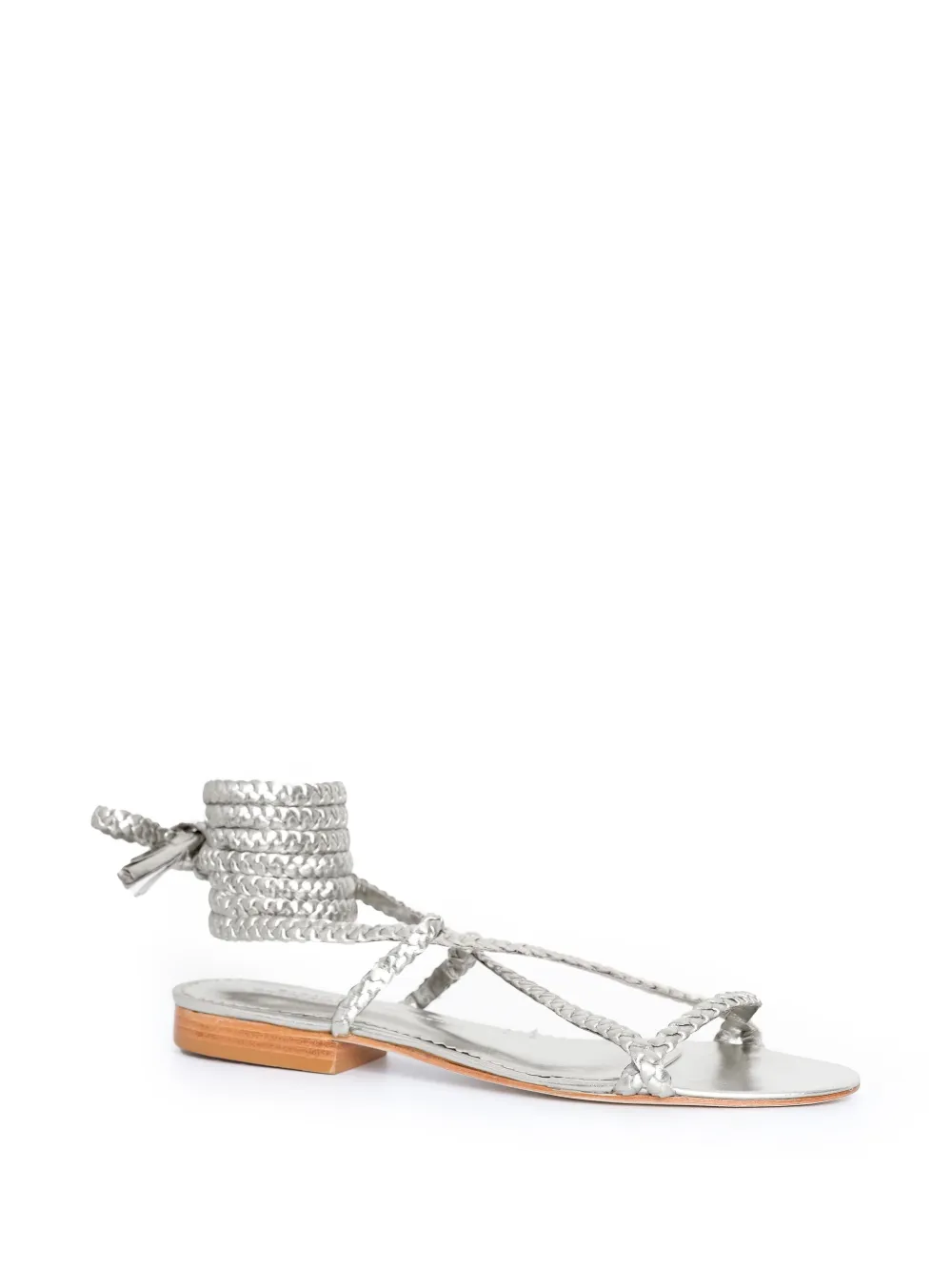 Sarah Chofakian Tresse sandals - Zilver