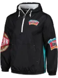 Mitchell & Ness Team OG 2.0 Spurs windbreaker hoodie - Black