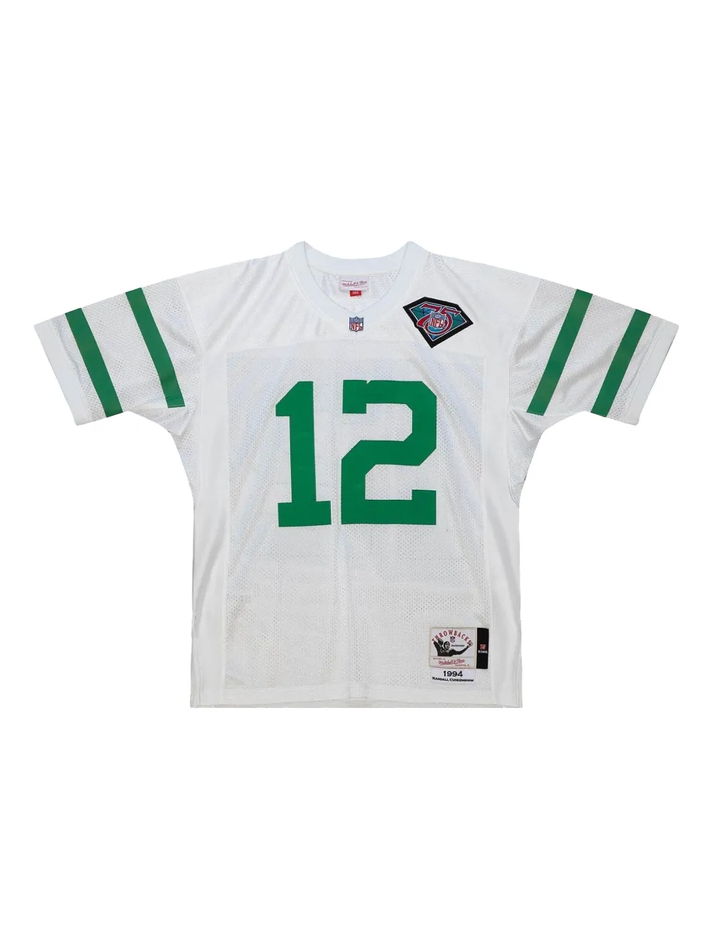 Mitchell & Ness 1994 랜달 커닝햄 필라델피아 이글스 "화이트" 어센틱 얼터네이트 저지 탑 | 티셔츠 | Image 2