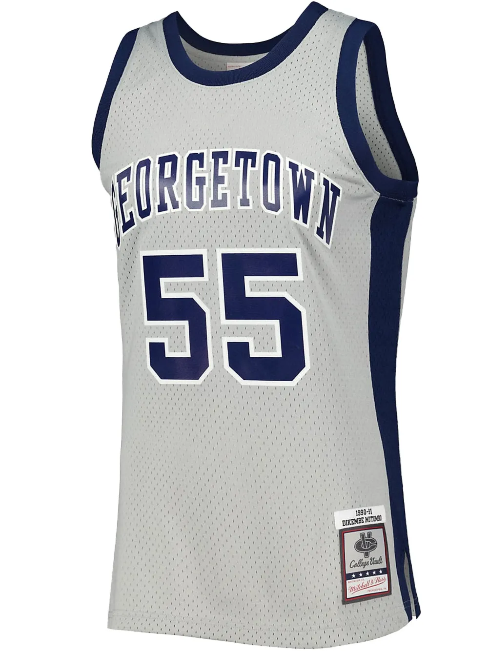 Mitchell & Ness suéter NCAA Light Georgetown 1990 Dikembe Mutombo | gris | Image 1
