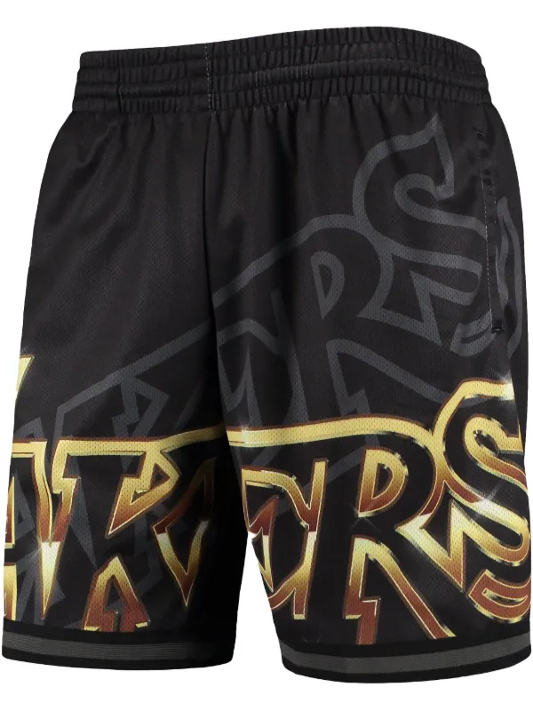 Mitchell Ness Los Angeles Lakers Big Face Shorts Black