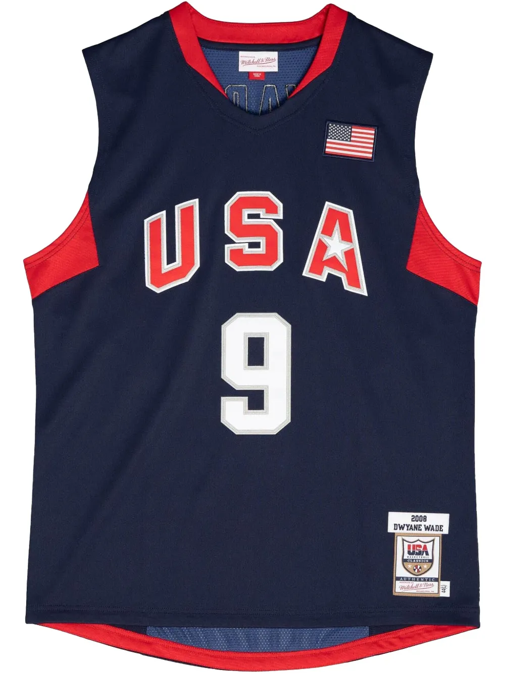 Mitchell & Ness 2008 Dwyane Wade USA Basketball Authentic jersey | Blue | Image 1