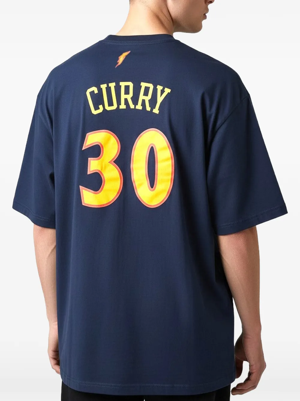 Mitchell & Ness NBA Golden State Warriors Steph Curry T-shirt Blauw