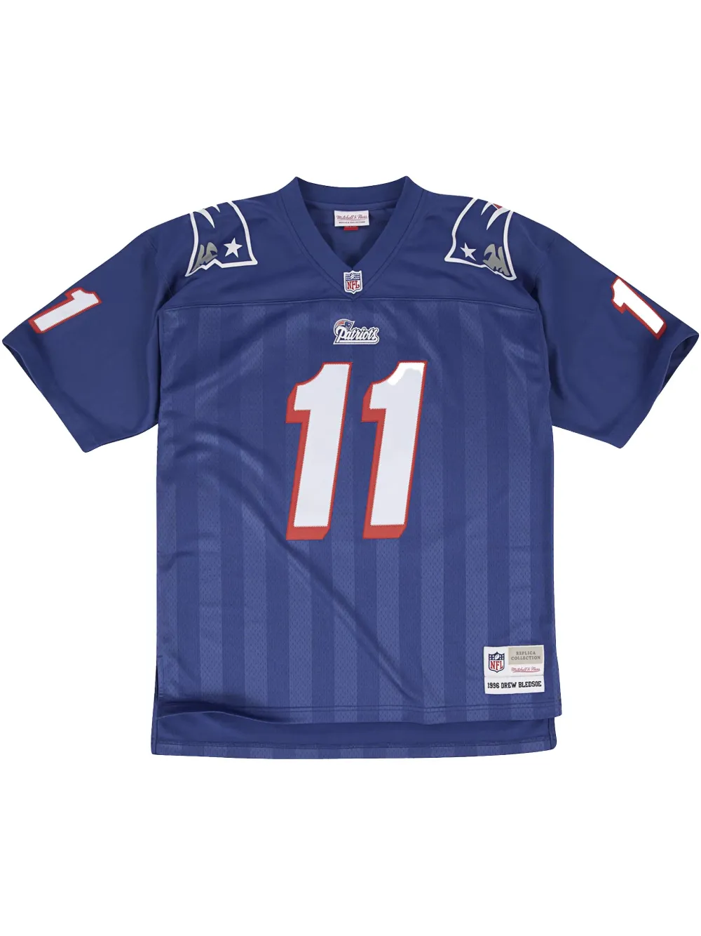 Mitchell & Ness New England Patriots 1996 Drew Bledsoe レガシー ジャージ - ブルー Mitchell & Ness New England Patriots 1996 Drew Bledsoe レガシー ジャージ - ブルー