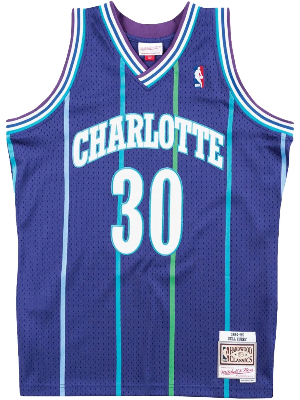 Mitchell & Ness 1994-1995 Hardwood Classics Dell Curry Charlotte Mitchell & Ness 1994-1995 Hardwood Classics Dell Curry Charlotte
