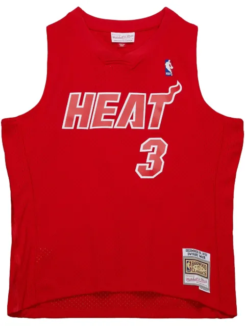 Mitchell & Ness 2012 Hardwood Classics Dwyane Wade Red Miami Heat Christmas Day "Scarlet" swingman jersey