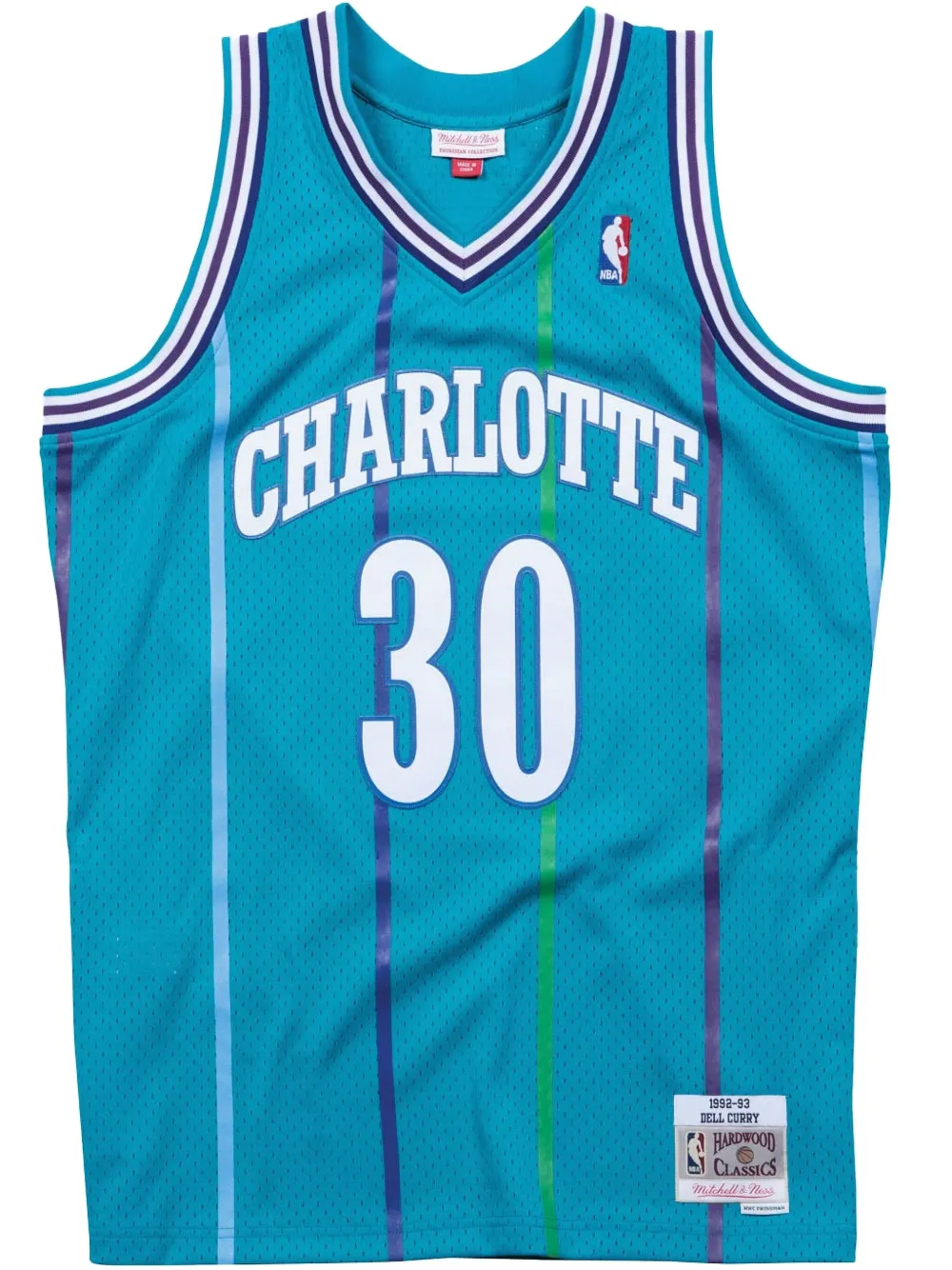 Mitchell & Ness NBA スウィングマン ロード Hornets 1992 Dell Curry "Teal" ジャージ - Mitchell & Ness NBA スウィングマン ロード Hornets 1992 Dell Curry "Teal" ジャージ -