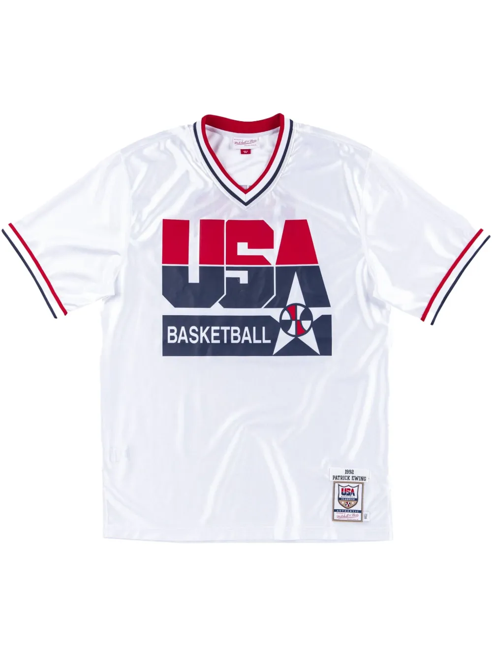 Mitchell & Ness maillot Team USA 1992 Patrick Ewing | blanc | Image 1